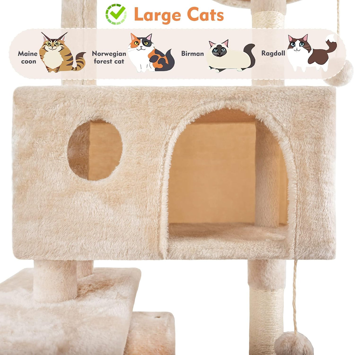 Deluxe Multi-Level Cat Tree Tower | Expansive Activity Center for Climbing