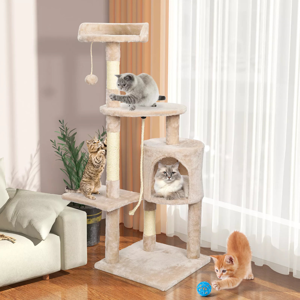 Cat Tree Activity Centre Climbing Tower