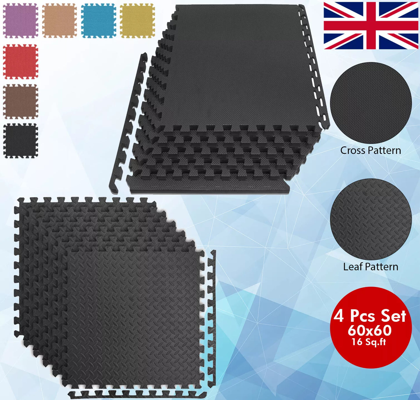 EVA Interlocking Floor Mats | Soft Foam Gym Flooring