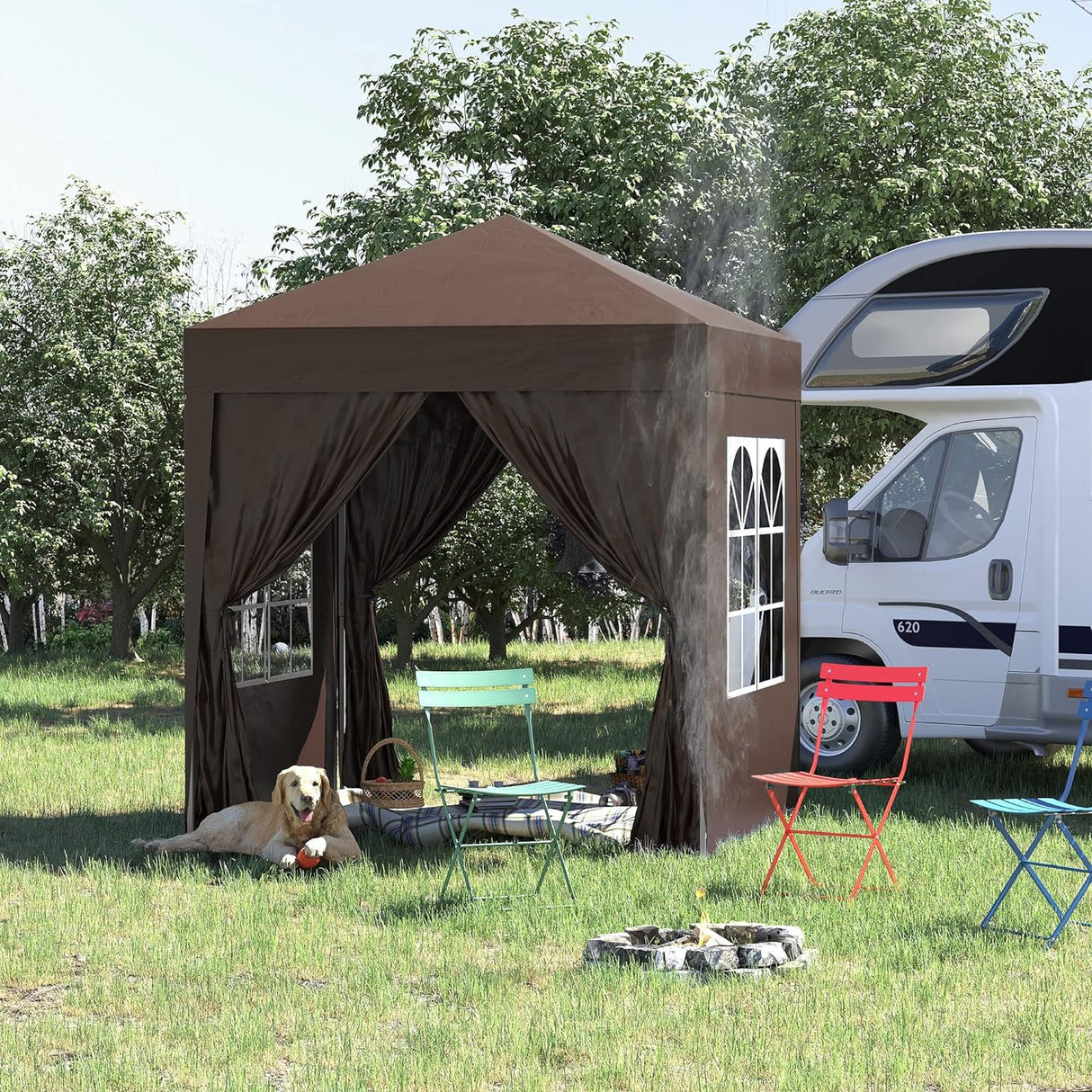 Pop Up Gazebo Party Tent Canopy Marquee with Storage Bag