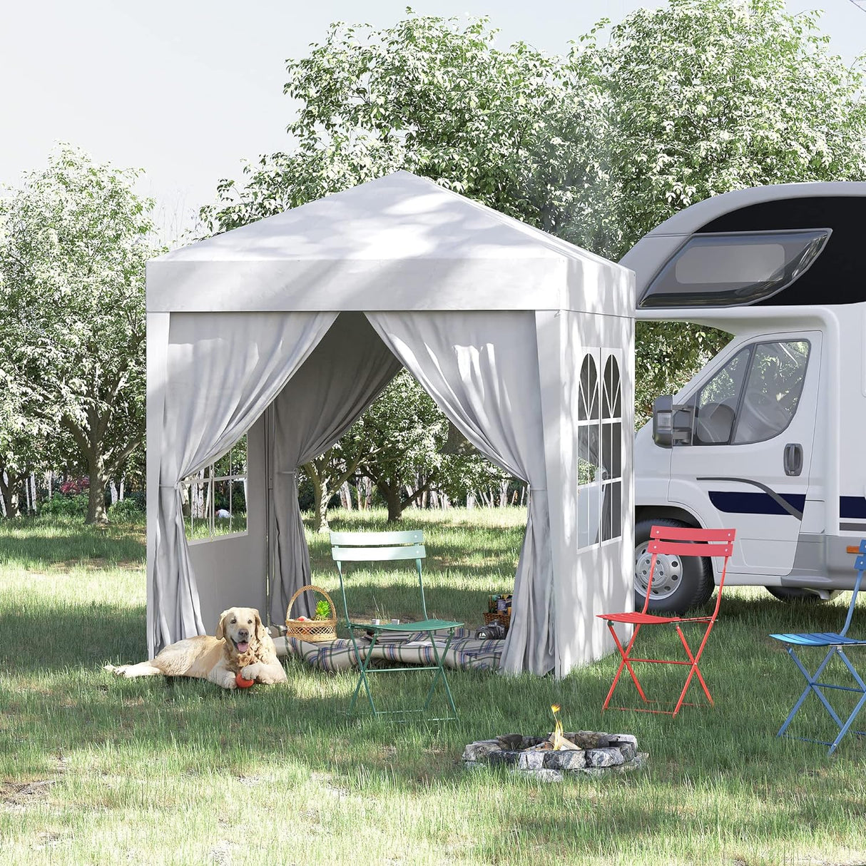 Pop Up Gazebo Party Tent Canopy Marquee with Storage Bag