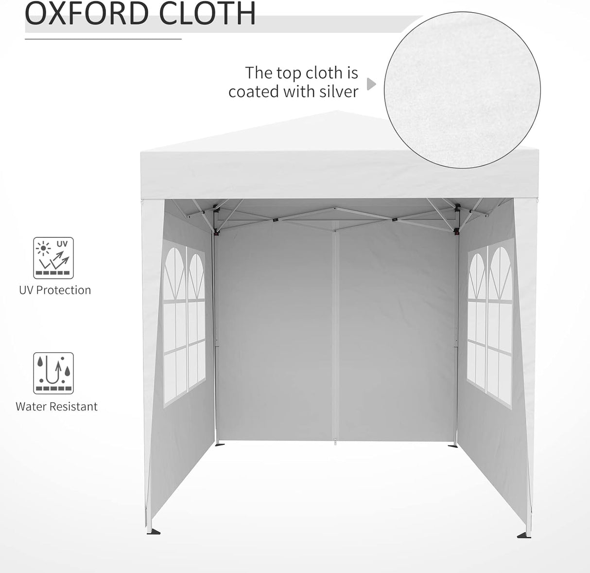 Pop Up Gazebo Party Tent Canopy Marquee with Storage Bag
