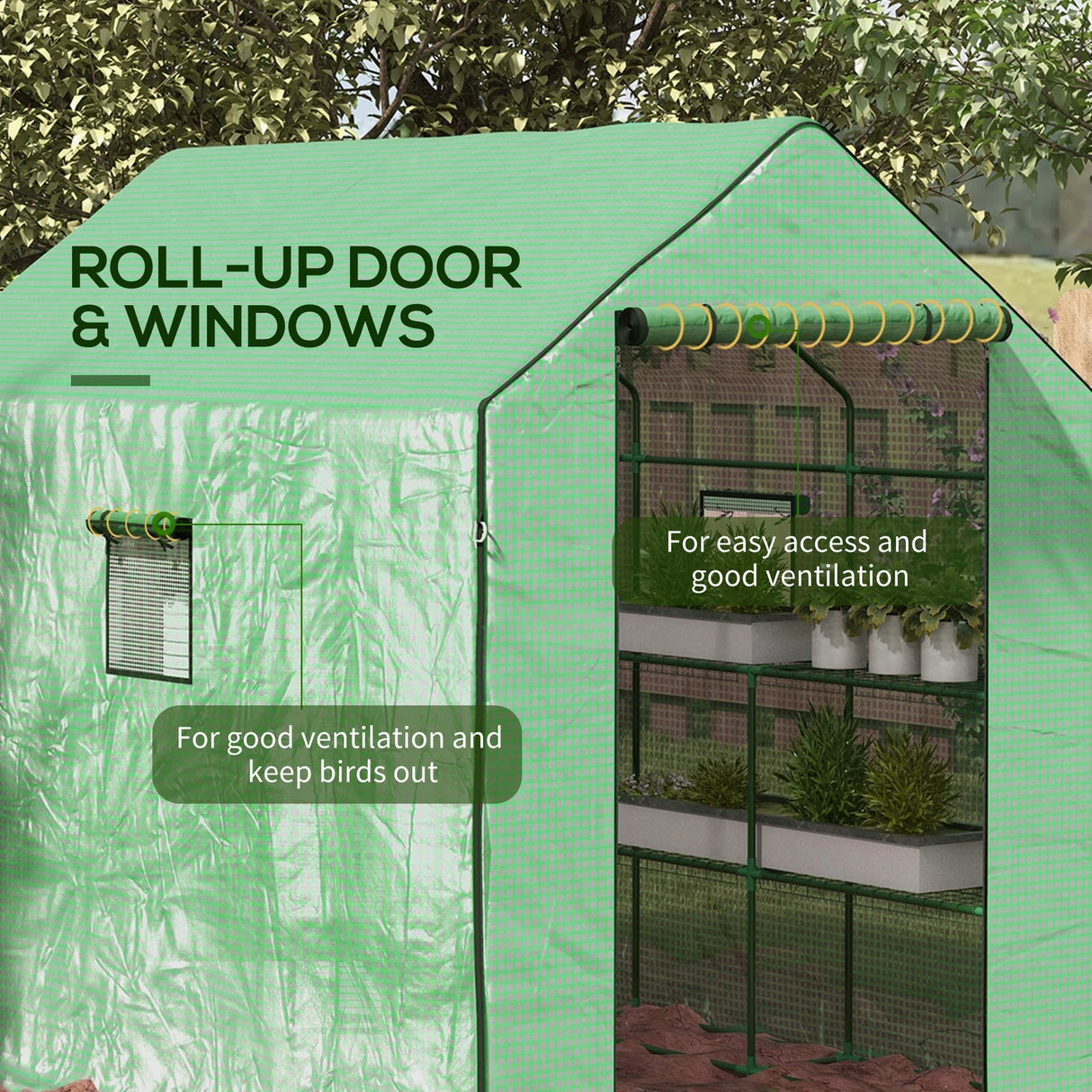 Garden Walk-In Plastic Greenhouse