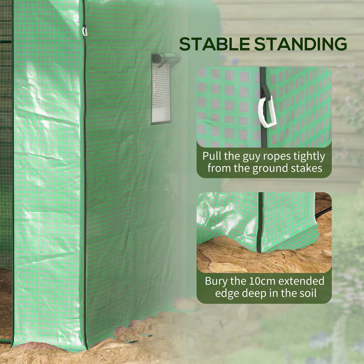 Garden Walk-In Plastic Greenhouse