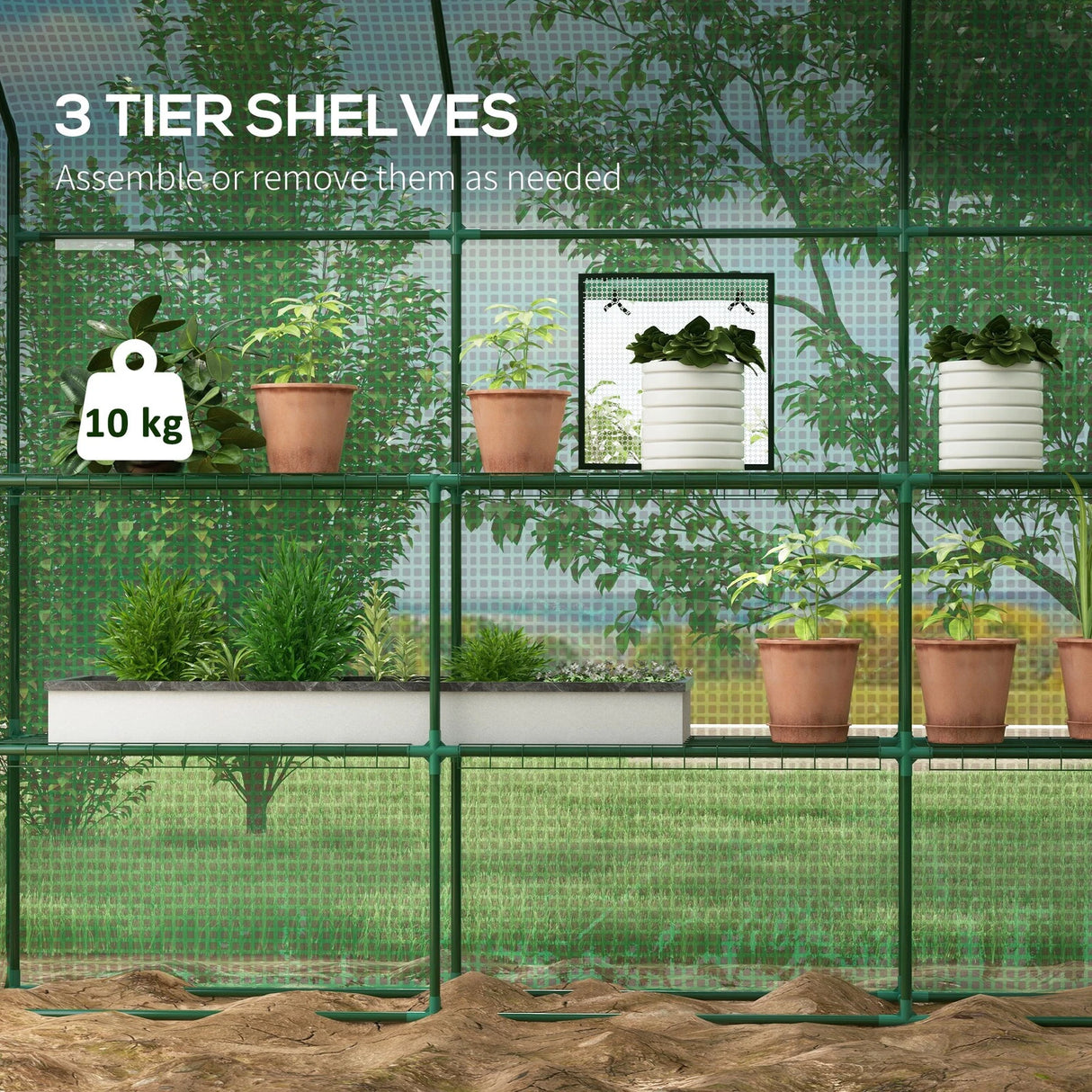 Garden Walk-In Plastic Greenhouse