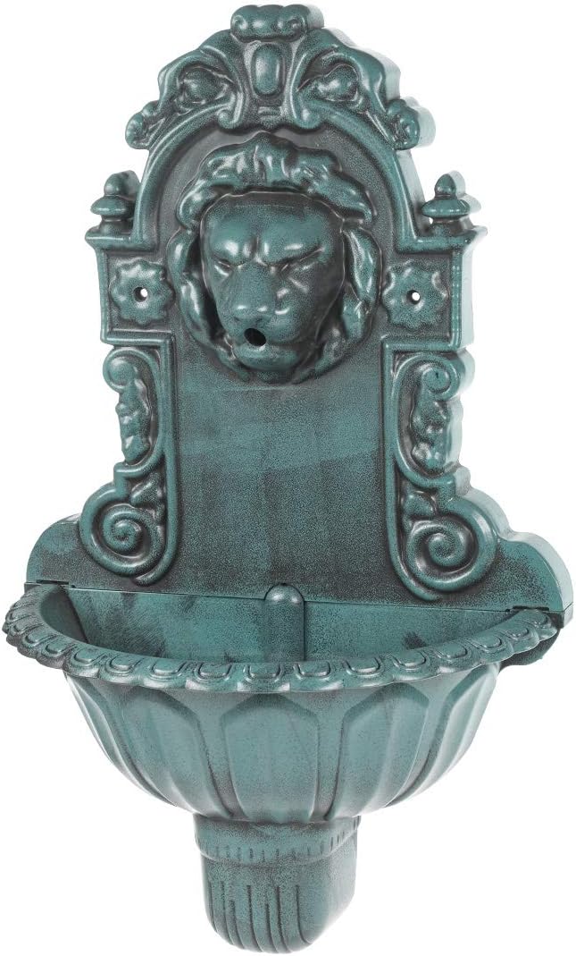Unique Lion Head Water Feature for Garden Décor | Bird Bath Feature