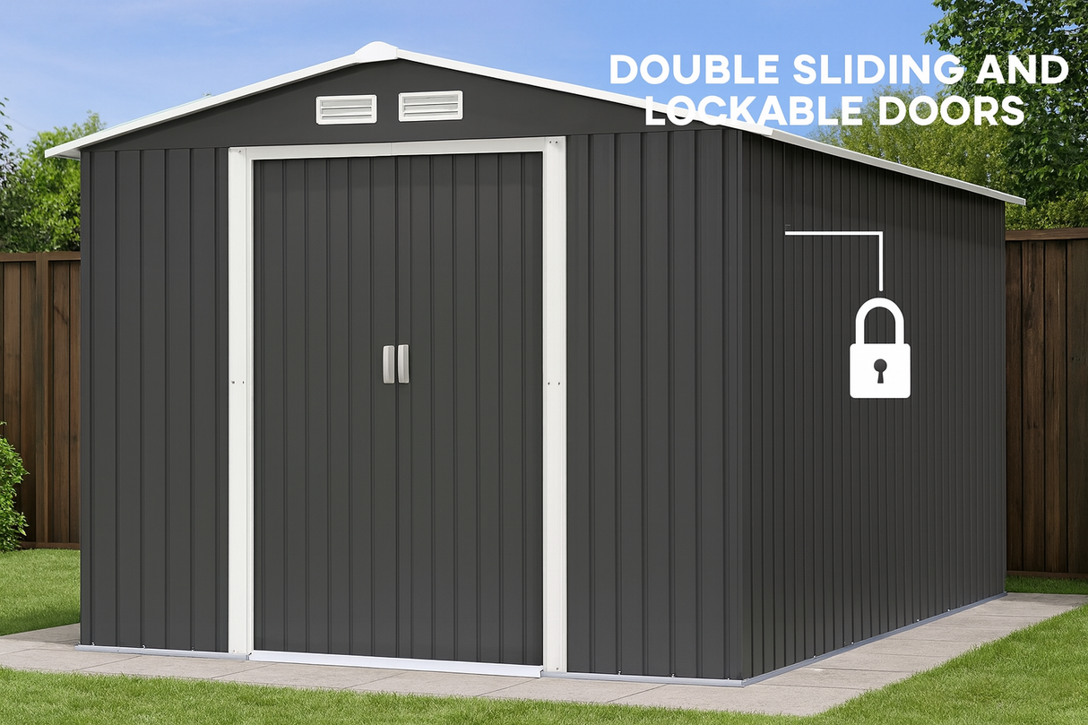 Solid Metal Garden Sheds