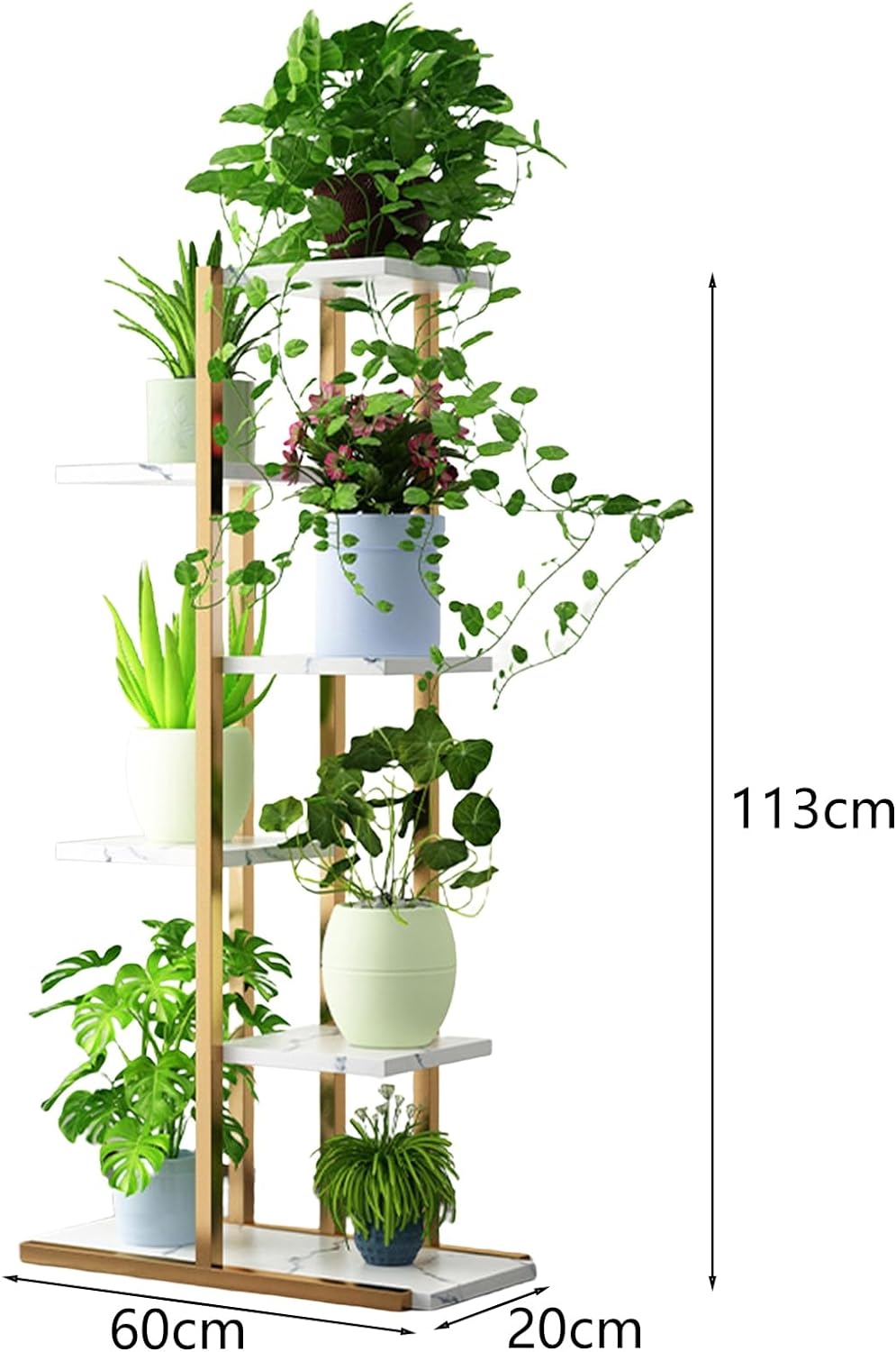 6 Tier Plant Stand Indoor Outdoor Display Rack, Garden Plant Shelf Rack Holder