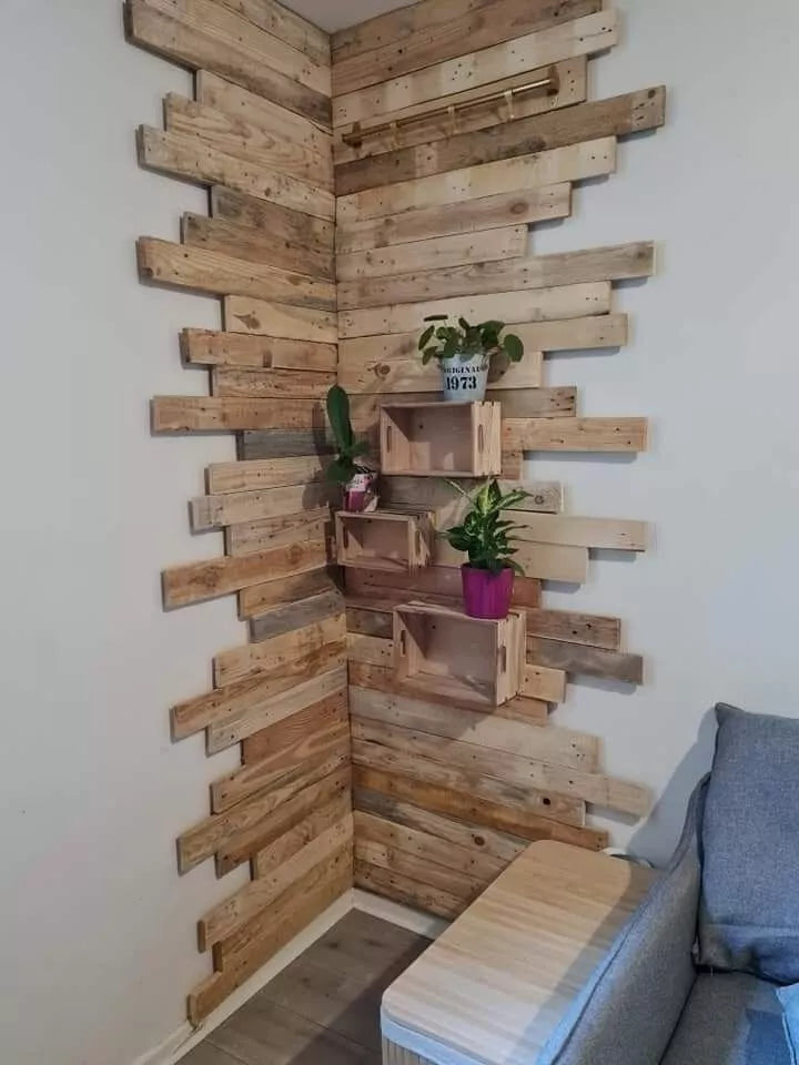 Reclaimed Pallet Wood - Wall Cladding Recycled Timber Planks Boards