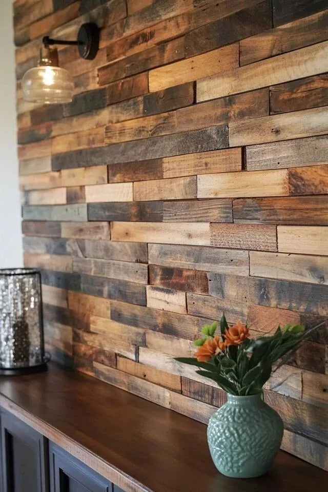 Reclaimed Pallet Wood - Wall Cladding Recycled Timber Planks Boards