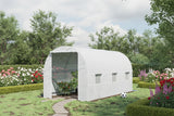 4.5 x 2 Meter Walk-in Polytunnel Greenhouse for Garden