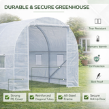 4.5 x 2 Meter Walk-in Polytunnel Greenhouse for Garden