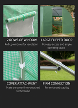 4m x 3m Walk-in Garden Polytunnel Greenhouse