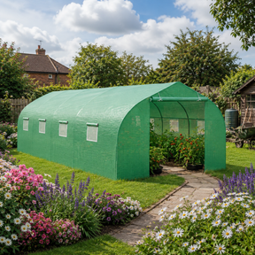 6x3 metre walk-in polytunnel greenhouse