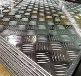 Chequered Aluminium - Full Sheets 8'x4' and 2m x 1m