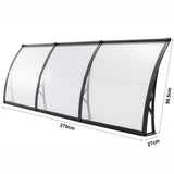 Door Canopy Awning Shelter - Front/Back Porch Outdoor Shade, Patio Roof Rain Cover