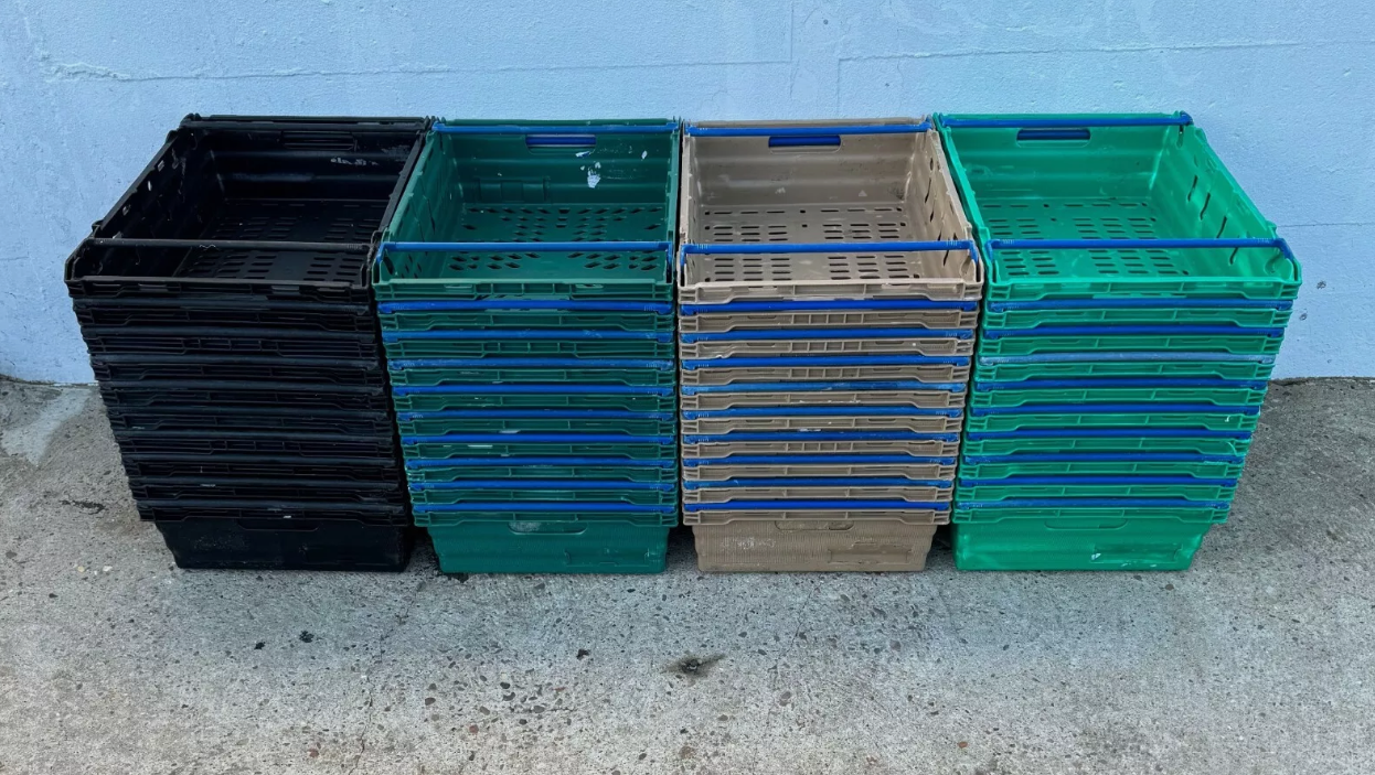 Heavy Duty Plastic Bale Arm Crates
