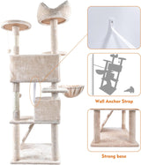 Deluxe Multi-Level Cat Tree Tower | Expansive Activity Center for Climbing