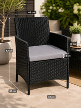 Hampton 4-Seater Garden Furniture Set