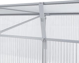 Aluminium Greenhouse Plants Raised Bed Vented Cold Frame Transparent