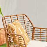 Neo Garden Wicker Rattan Patio Furniture Set – Outdoor/Indoor Sofa, Chairs, and Table with Cushions for Balcony or Conservatory (Natural)