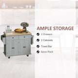 Kitchen Pantry Island Storage Trolley