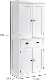 Freestanding Kitchen Cupboard Tall Storage Unit Pantry Utility Cabinet