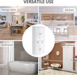Freestanding Kitchen Cupboard Tall Storage Unit Pantry Utility Cabinet