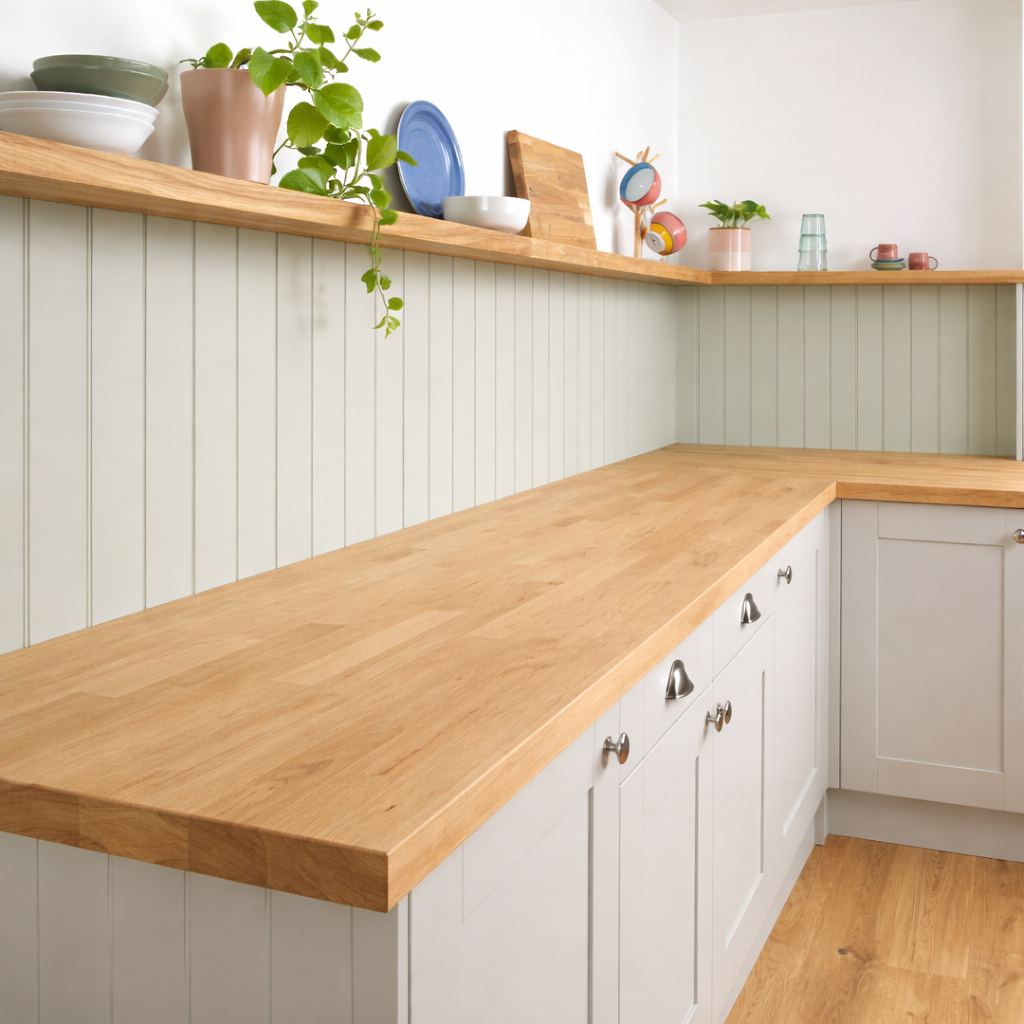 3m Worktops Solid Oak Kitchen Worktops – 2m, 3m & 4m | 22mm or 40mm – Nordic Stars