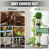 6 Tier Plant Stand Indoor Outdoor Display Rack, Garden Plant Shelf Rack Holder