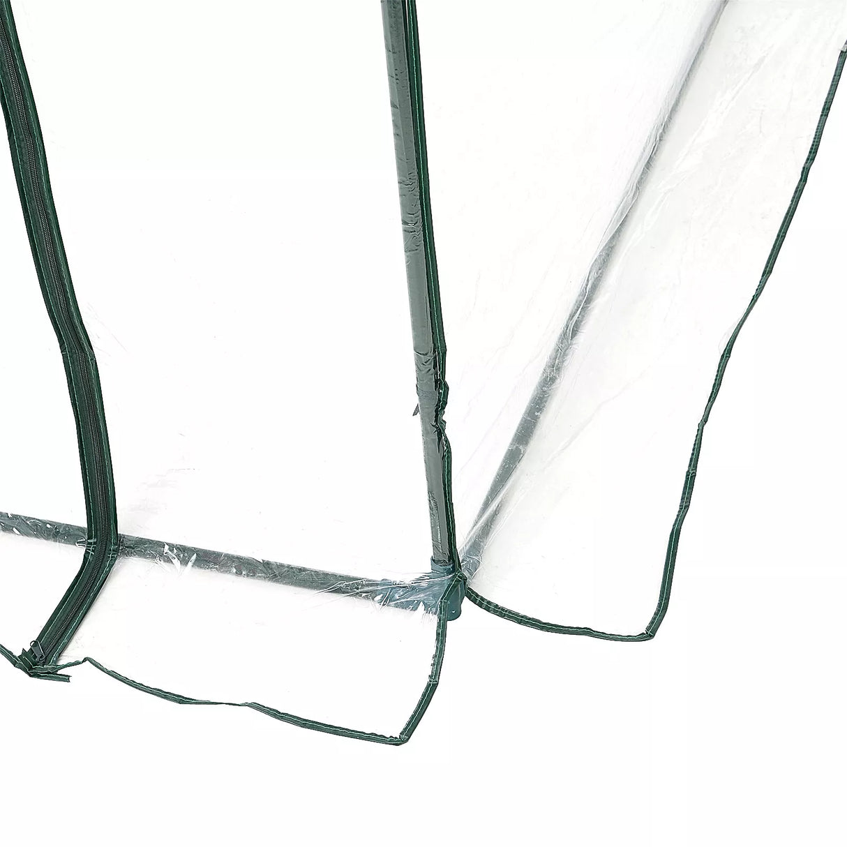 Walk In Polytunnel Greenhouse w/ Roll Up Door PVC Cover, 2.5 x 2m