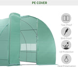 6m x 3m x 2m Walk-In Greenhouse Polytunnel for Outdoor Garden Flowers and Vegetables