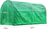 Polytunnel Greenhouse 3M X 2M Garden Polytunnel Cover Fully Steel Tube Steel Frame