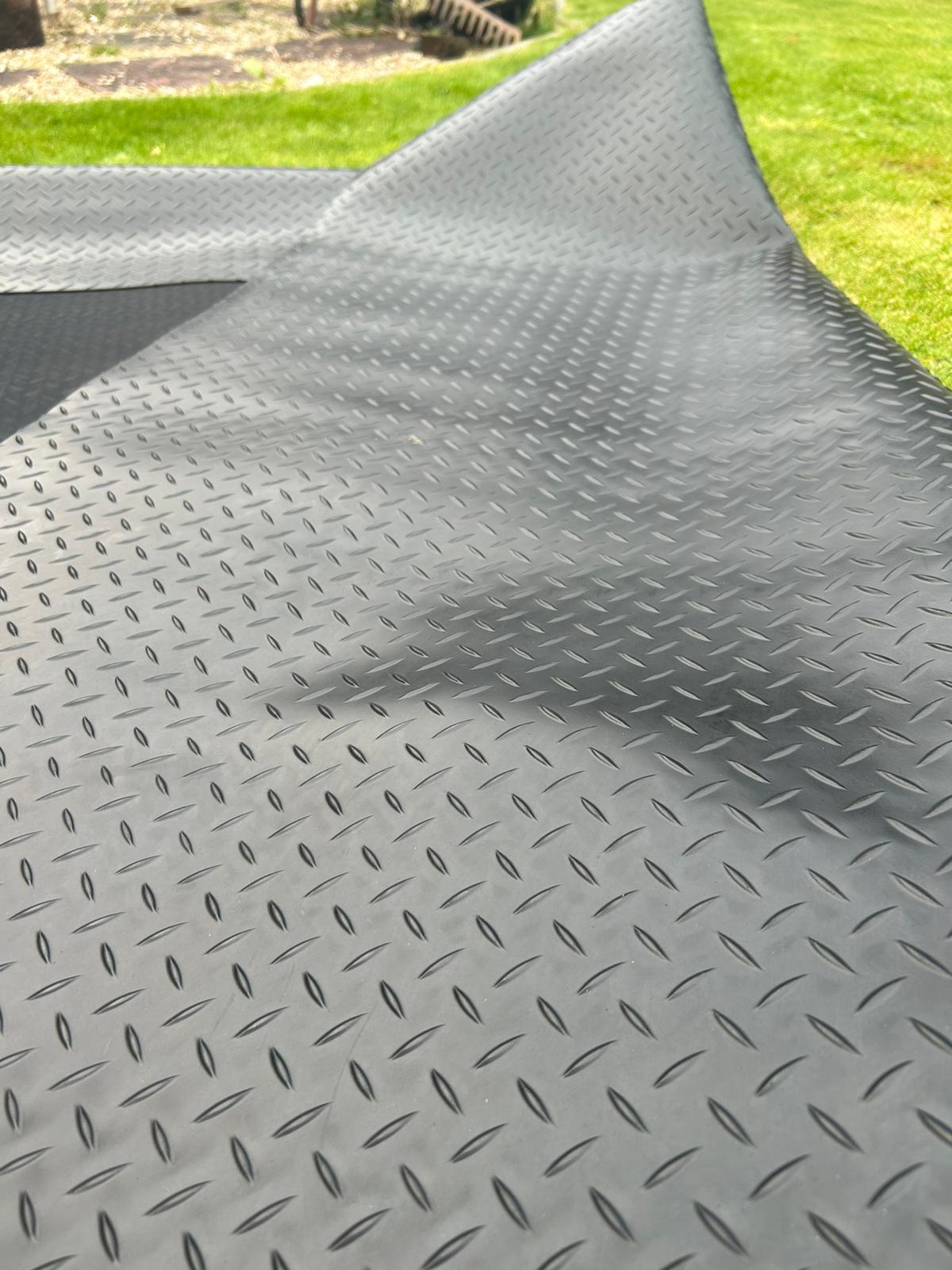3mm Chequered Heavy Duty Rubber Matting