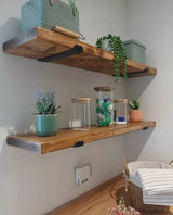 Reclaimed Scaffold Shelves – Solid Timber Wall Shelving