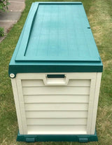 Outdoor Garden Storage Utility Chest Cushion Box Case 440L Sit-On Lid